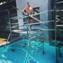 Difficult access - Aluminium Scaffold  (in pool)